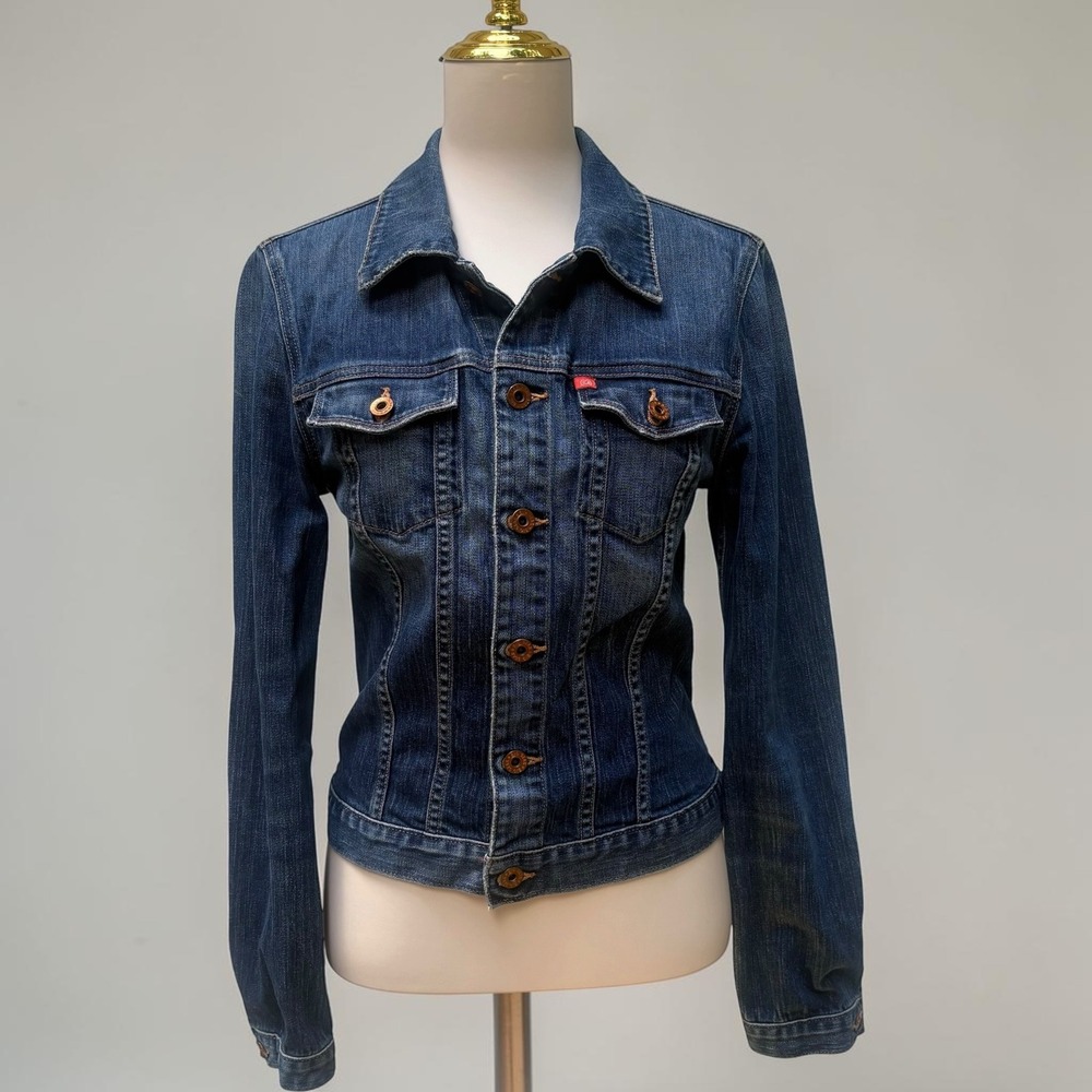 Big Star Jacky Denim Jacket M Blue Slim Fit Trucker Y2K Western Americana Casual